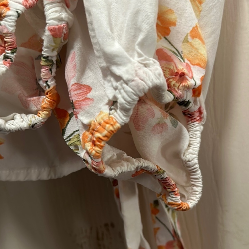 Old Navy Floral Print Tie-Belt Wrap Blouse - Size XL - Cottagecore Chic - Picture 16 of 16